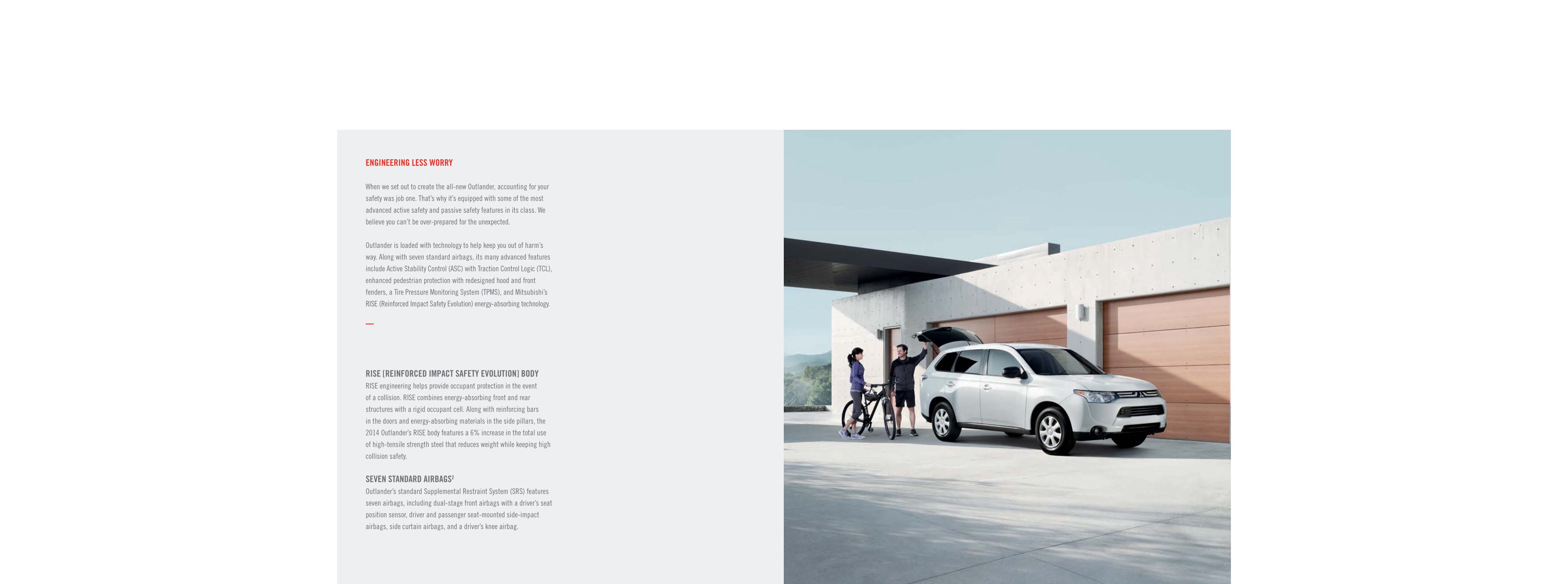 2014 Mitsubishi Outlander Brochure Page 12